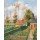 Camille Pissarro, Der Gemüsegarten des Gutshauses von Ango bei Sonnenuntergang.