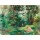 Pierre-Auguste Renoir, Lesende Frau auf einer Lichtung (Femme lisant dans une clairière (Paysage, petite femme en rose au premier plan)). Um 1895