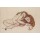 Egon Schiele, Kauerndes Mädchen mit gesenktem Kopf. 1918