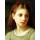 William Adolphe Bouguereau, Une Petite Fille (Porträt eines Mädchens mit roter Haarschleife). 1886.