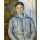 Paul Cézanne, Madame Cézanne in Blau. 1888-90