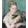 Pierre-Auguste Renoir, Frau mit Katze. Ca. 1875.