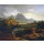 Carl Rottmann, Gebirgslandschaft mit fliehendem Hirsch (Um 1822)