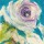 Michael Ganz, FLORAL ON TURQUOIS I