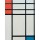 Piet Mondrian, Komposition in Rot, Blau und Weiß