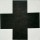 Kasimir Malewitsch, Leinwandbild, Schwarzes Kreuz, Seitenflächen weiß