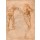 MICHELANGELO BUONARROTI, Zwei Aktstudien eines nach vorne stürmenden und eines nach rechts gewandten Mannes