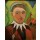 August Macke, Clown, karikiertes Selbstbildnis