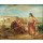 Eugene Delacroix, Vue de Tanger avec deux Arabes assis