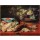 Frans Snyders, Stilleben – Korb mit Trauben, Vögel und Erdbeeren