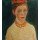 Paula Modersohn-Becker, Selbstbildnis mit rotem Kranz im Haar