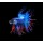 alexzeer, Red and blue siamese fighting fish, betta fish isolated on black