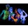 Andrey_Arkusha, Four - Body art glowing in ultraviolet light