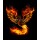 artnovielysa, Fire burning Phoenix Bird with black background