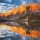 Viktar, Evening on Laghi dei Piani (Lakes Piano) with mountains in sunlit reflected in smooth surface lake water, Southern Tyrol, Dolomites, Tre Cime di Lavaredo National Park, Italy. Enrosadira.