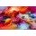 nongkran_ch, Abstract colorful oil painting on canvas texture. Hand drawn brush stroke, oil color paintings background. Modern art oil paintings with yellow, red color. Abstract contemporary art for background