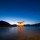 eyetronic, Miyajima Japan mit rotem Torii des Itsukushima Schreins
