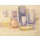 Paul Cézanne, Kitchen Table: Pots and Bottles, 1902-06 (lead pencil and watercolour on cardboard)