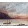 Gustave Courbet, Sunset over Lake Leman, 1874 (oil on canvas)