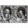 Giambattista Piazzetta, Canaletto and Antonio Visentini, engraved by Visentini (engraving) (b/w photo)