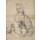 Raphael, Madonna of the pomegranate, c.1504 (black-grey chalk)