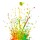 Jag_cz, Colored paint splashes on white background