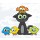 Natali Snailcat, Colored birds and cat