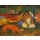 Bild mit Rahmen, Paul Gauguin, Arearea (Der rote Hund). 1892, Holz gold, schwarz gebürstet, 20 mm, Folie