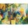 Bild mit Rahmen, A. Macke, Landschaft mit hellen Bäumen - 1910, Holz blau