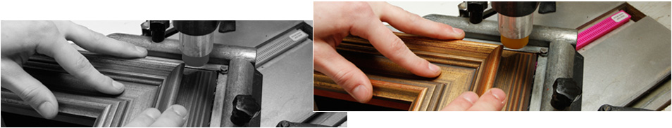 gerahmtes Bild Technik